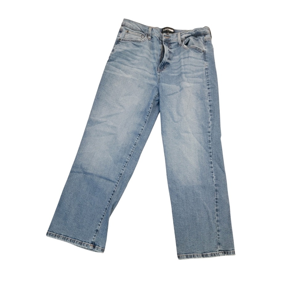 Fashion Nova Womens High Rise Straight Leg Jeans Medium Wash Size 13 Denim